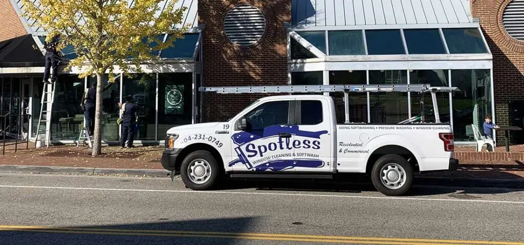 A Spotless Window Cleaning & Softwash In Action